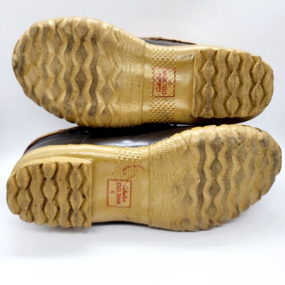 Cabela's Brown Tan Beige Duck Ankle Boot Shoes Waterproof Lace-up Women's Size 6 - Picture 8 of 9